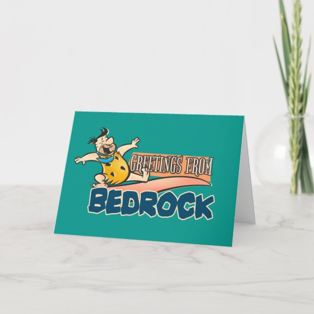 Flintstones | Fred - Hälsning från Bedrock Kort (Framsida)