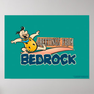 Flintstones Fred - Hälsning från Bedrock Poster