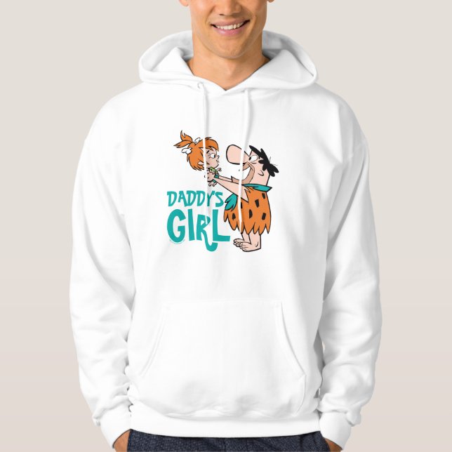 Flintstones | Fred & Småstarna - Pappor Girl Hoodie (Framsida)