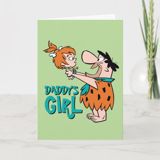 Flintstones | Fred & Småstarna - Pappor Girl Kort (Framsida)