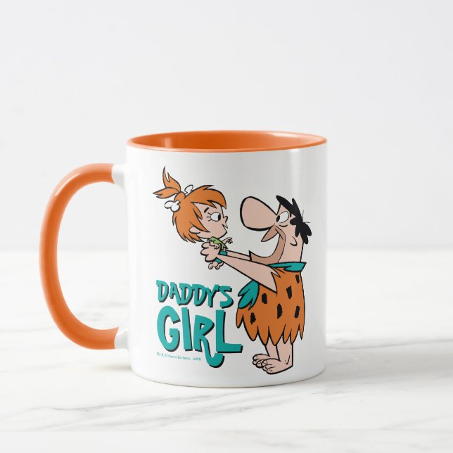 Flintstones | Fred & Småstarna - Pappor Girl Mugg (Vänster)
