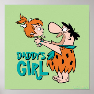 Flintstones   Fred & Småstarna - Pappor Girl Poster