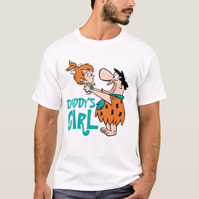 Flintstones | Fred & Småstarna - Pappor Girl T Shirt (Framsida)