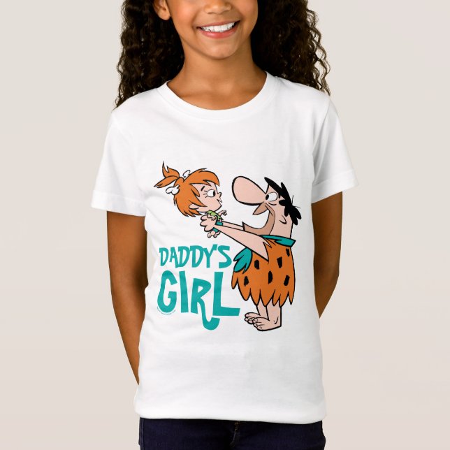 Flintstones | Fred & Småstarna - Pappor Girl T Shirt (Framsida)