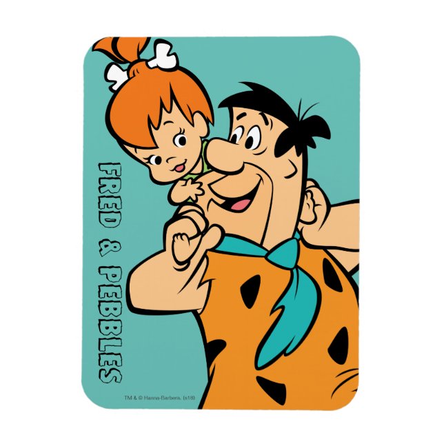 Flintstones | Fred & Småsten Flintstone Magnet (Vertikal)