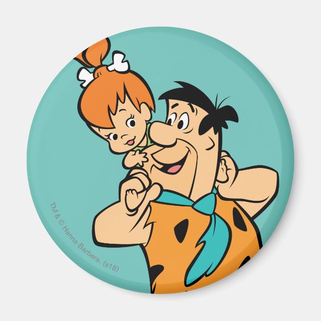 Flintstones | Fred & Småsten Flintstone Magnet (Framsidan)