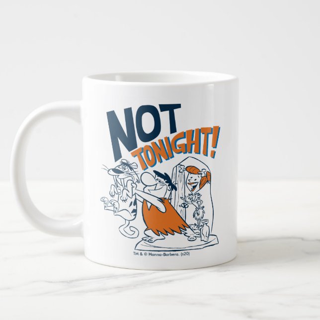 Flintstones | Inte i kväll! Jumbo Mugg (Vänster)