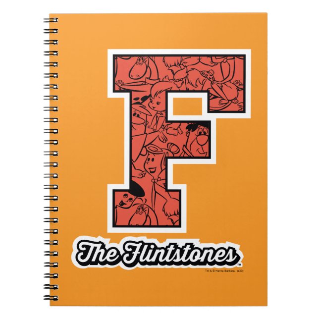 Flintstones | Kollegium Stil Monogram Anteckningsbok (Framsidan)