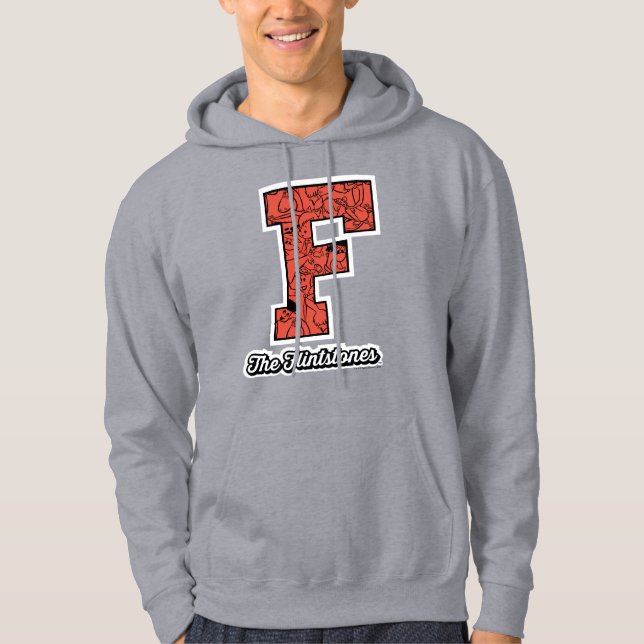 Flintstones | Kollegium Stil Monogram Hoodie (Framsida)
