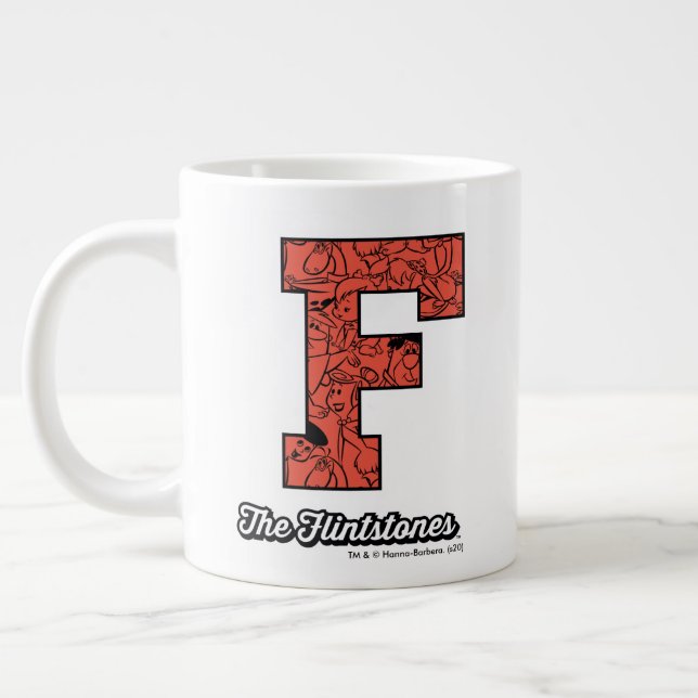 Flintstones | Kollegium Stil Monogram Jumbo Mugg (Vänster)