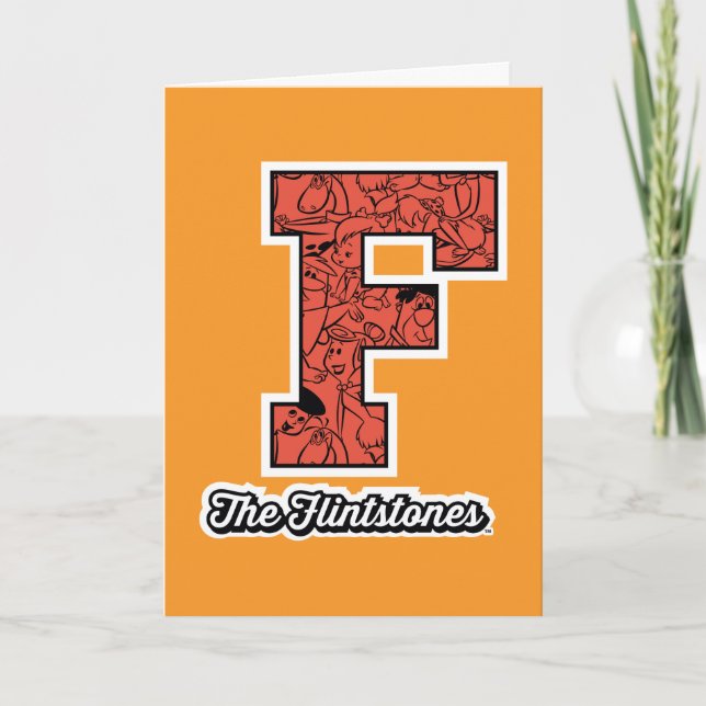 Flintstones | Kollegium Stil Monogram Kort (Framsida)