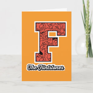 Flintstones Kollegium Stil Monogram Kort