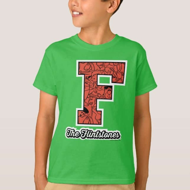 Flintstones | Kollegium Stil Monogram T Shirt (Framsida)