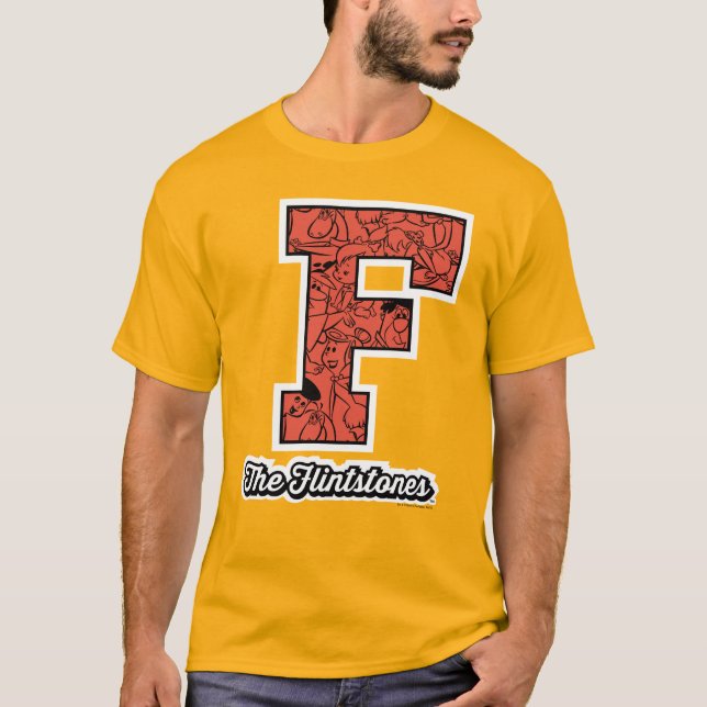 Flintstones | Kollegium Stil Monogram T Shirt (Framsida)