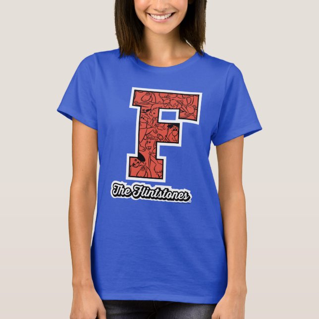 Flintstones | Kollegium Stil Monogram T Shirt (Framsida)