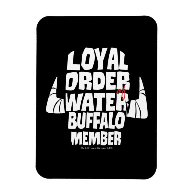 Flintstones | Loyal Order Vatten Buffalo Member Magnet (Vertikal)