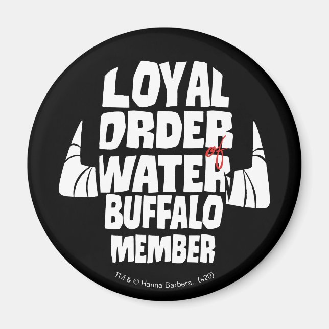 Flintstones | Loyal Order Vatten Buffalo Member Magnet (Framsidan)
