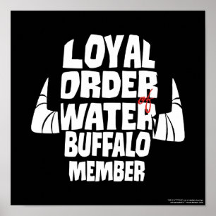 Flintstones Loyal Order Vatten Buffalo Member Poster