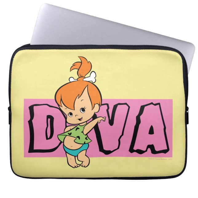 Flintstones | Småstarna - Little Diva Laptop Fodral (Framsidan)