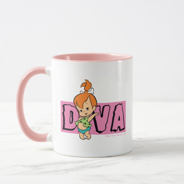 Flintstones | Småstarna - Little Diva Mugg (Vänster)
