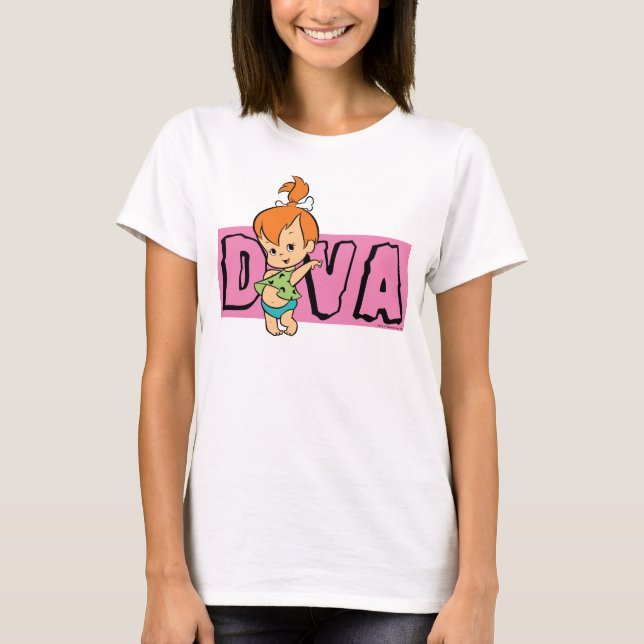 Flintstones | Småstarna - Little Diva T Shirt (Framsida)