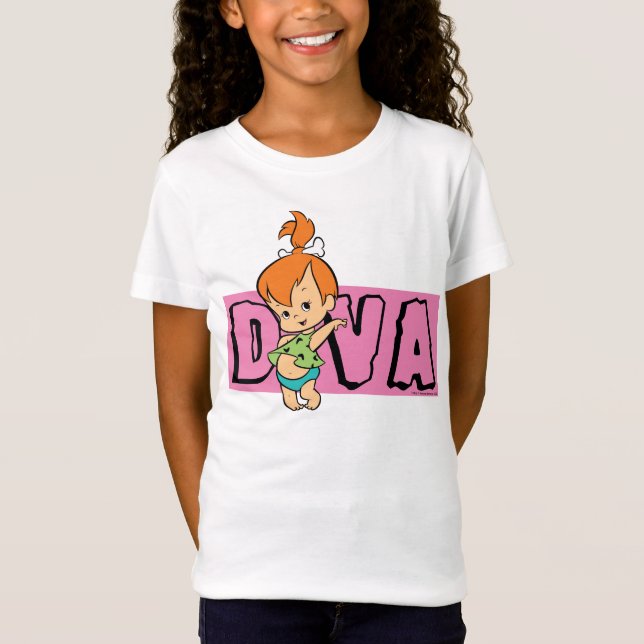 Flintstones | Småstarna - Little Diva T Shirt (Framsida)