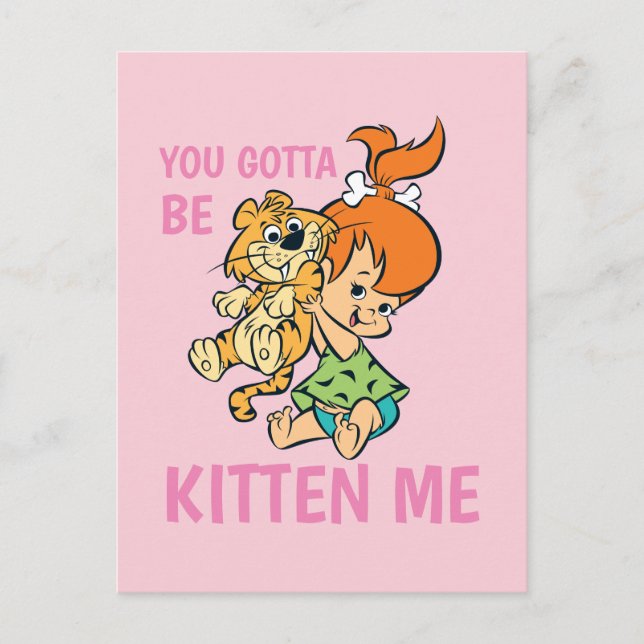 Flintstones | Småstarna och hennes tiggare Inbjudan Vykort (Framsida)