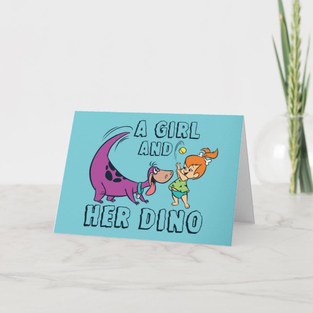 Flintstones | Småsten & Dino Play Boll Kort (Framsida)