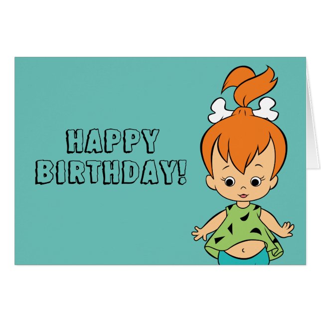 Flintstones | Småsten Flintstone Hälsningskort (Framsidan Horizontal)