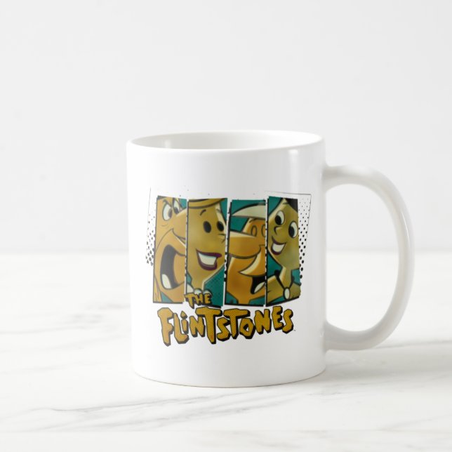 Flintstones | Teckenpaneler för retro-Tecknad Kaffemugg (Höger)