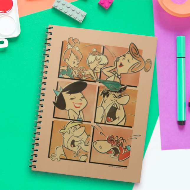 Flintstones | Tecknad av stenar och gummi Anteckningsbok (Skapare uppladdad)