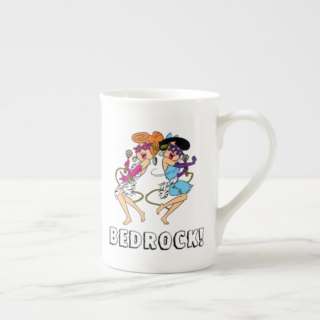 Flintstones | Wilma & Betty-Rockstjärnor Benporslin Mugg (Höger)