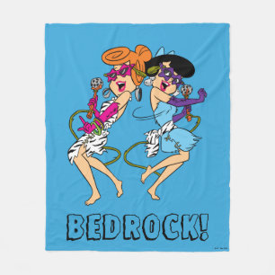 Flintstones   Wilma & Betty-Rockstjärnor Fleecefilt