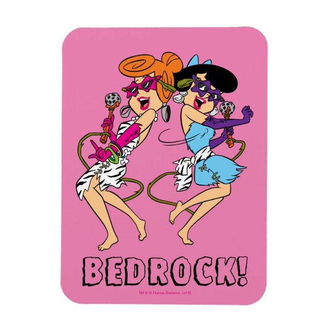 Flintstones | Wilma & Betty-Rockstjärnor Magnet (Vertikal)