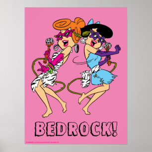 Flintstones   Wilma & Betty-Rockstjärnor Poster