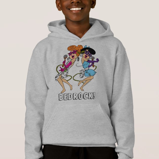 Flintstones | Wilma & Betty-Rockstjärnor T Shirt (Framsida)