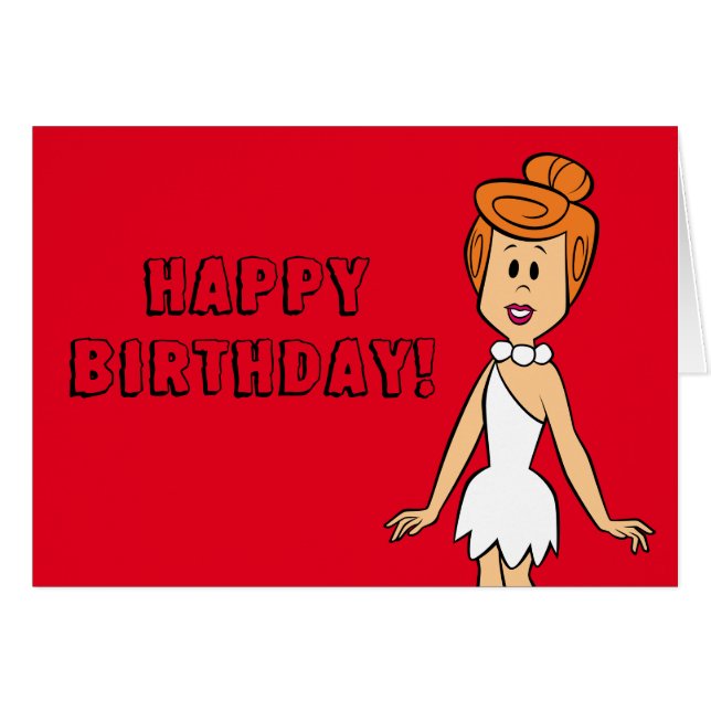 Flintstones | Wilma Flintstone Hälsningskort (Framsidan Horizontal)