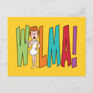 Flintstones   WILMA! Inbjudan Vykort