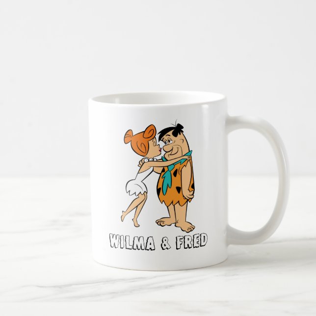 Flintstones | Wilma Kissing Fred Kaffemugg (Höger)