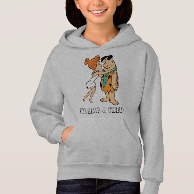 Flintstones | Wilma Kissing Fred T Shirt (Framsida)