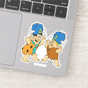 Flintstonesna   Fred & grälvattenbufflar Klistermärken