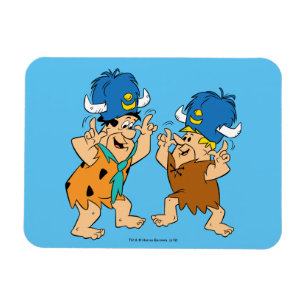 Flintstonesna Fred & grälvattenbufflar Magnet