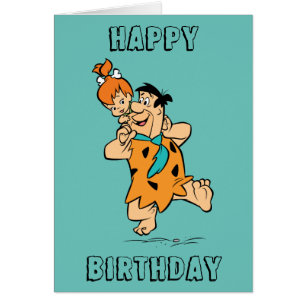 Flintstonesna Fred & småstenFlintstone Hälsningskort