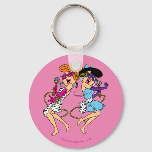 Flintstonesna   Wilma & Betty rockstjärnor Nyckelring