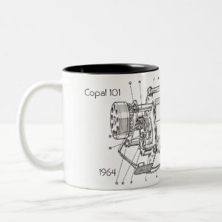 Flip Clock Fläkt Coffee Mugg - två ton