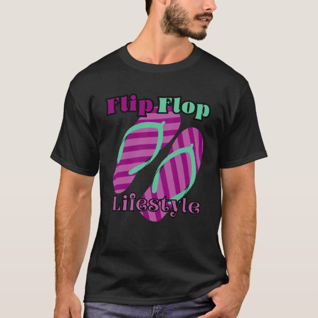 Flip Flop Lifestyle T Shirt (Framsida)