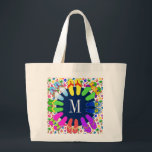 Flip Flop Monogram Tote Jumbo Tygkasse<br><div class="desc">Ändra den första till din egen. Byt färg om du vill. Jag arbetade med detta hela natten av en tillfällighet - jag hade roligt med färgning av flinflip flops, så jag hoppas att du tycker om det (och jag betalade den förlängda licensavgiften för använda av den första flip flop-bilden på...</div>