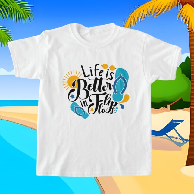flip flop ord konstflickor t shirt (Skapare uppladdad)