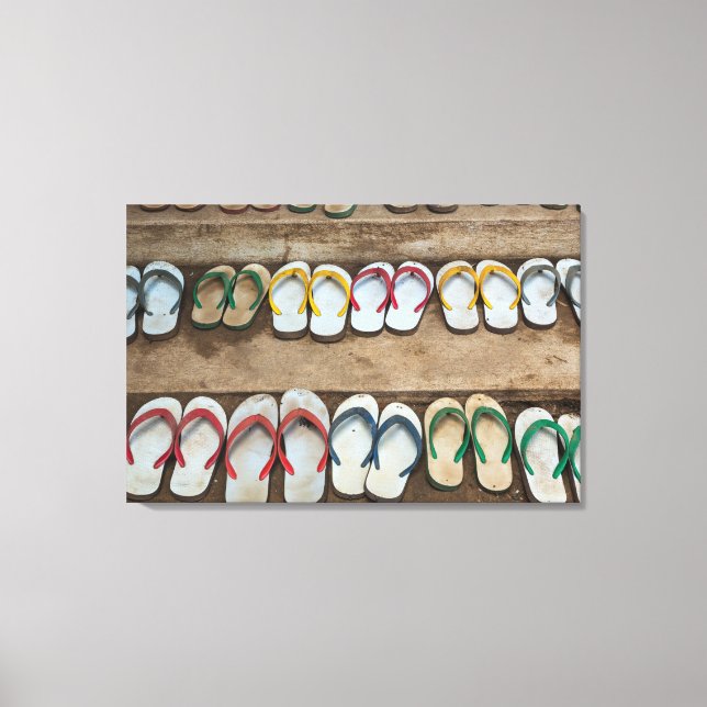 Flip Flop-sandaler Canvastryck (Framsida)