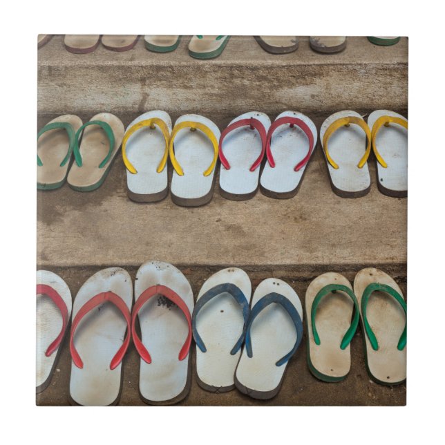 Flip Flop-sandaler Kakelplatta (Framsidan)